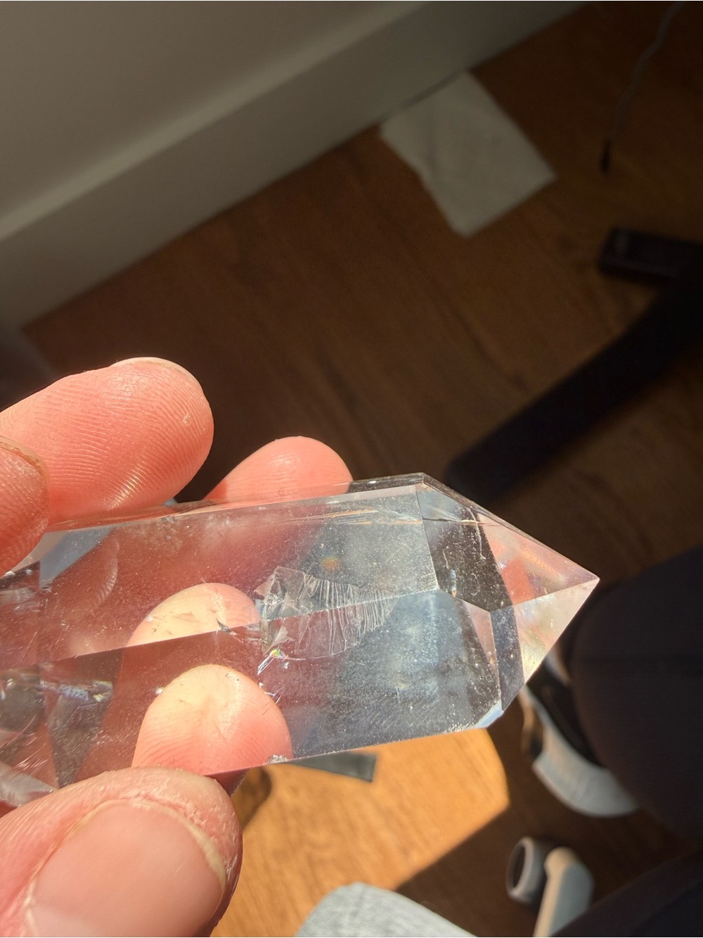 Clear Quartz Double-Terminated Point Crystal - Picture 3 of 5